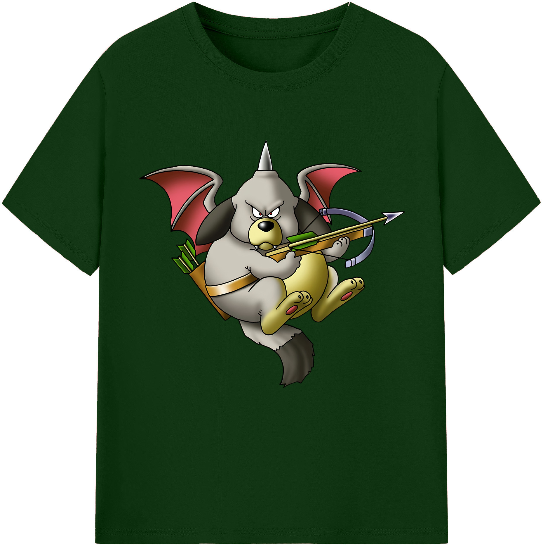 （画像用） ドラゴンクエスト Doragon Kuesuto Dragon Quest 綿100％半袖Tシャツ（フロントプリント）